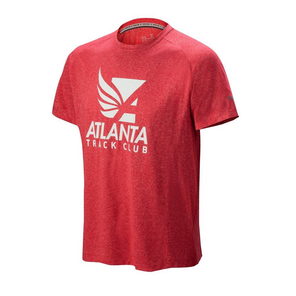 Camiseta Mizuno Atlanta Track Club Inspire 2.0 - Homem - Vermelhas - MPFLX6438